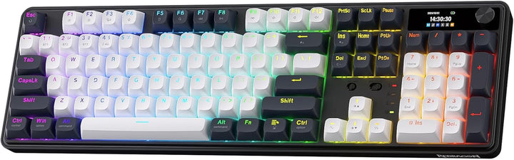 Redragon K761 Teclado inalámbrico para juegos con junta con pantall...