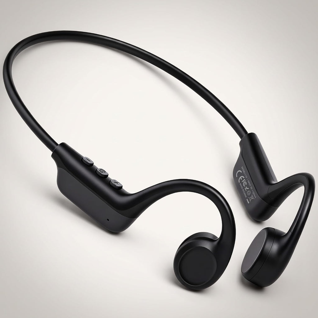 Auriculares de conducción ósea 2026, auriculares Bluetooth 6.0 de oreja abierta, auriculares deportivos inalámbricos IPX5 impermeables, batería de 10 horas de duración de reproducción para