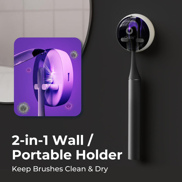 Oday Cepillo de dientes eléctrico recargable para adultos con funda...