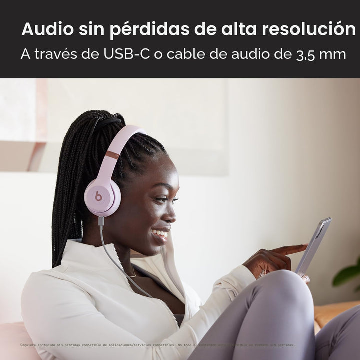 Beats Solo 4 Audífonos inalámbricos Bluetooth en la oreja, batería...