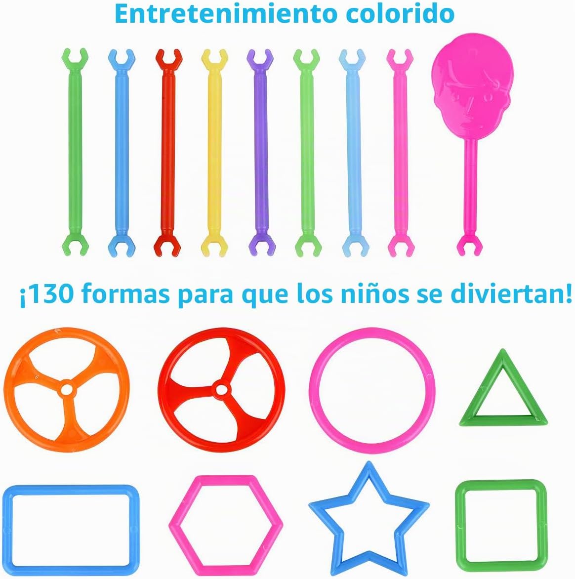 Juboury 1054pcs juguete de construcción bloques de construcción barras