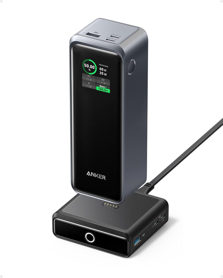 Anker Prime Power Bank, Cargador portátil de 27,650 mAh con 3 puert...