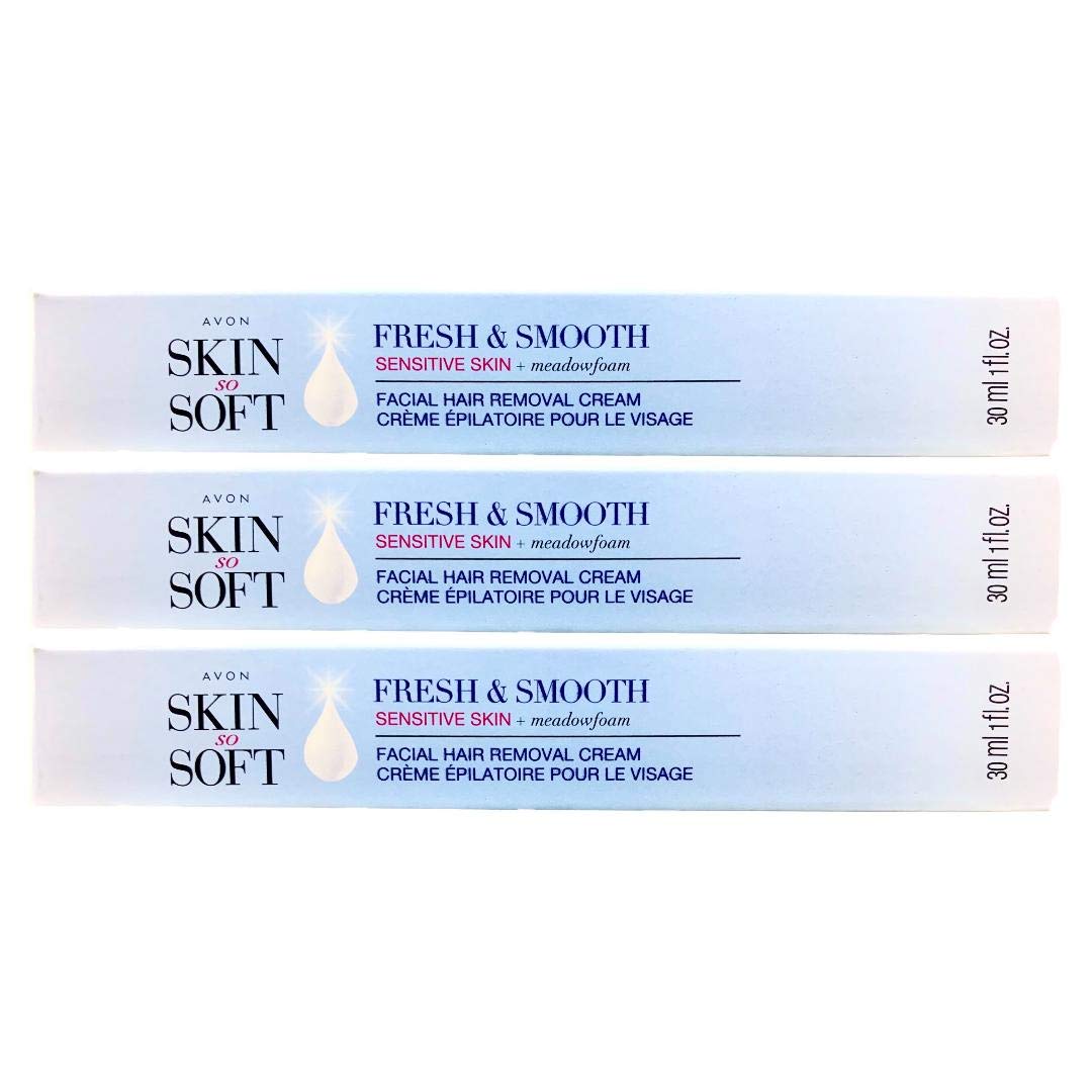 AVON Skin So Soft Fresh &amp; Smooth Crema depilatoria facial - Paq...