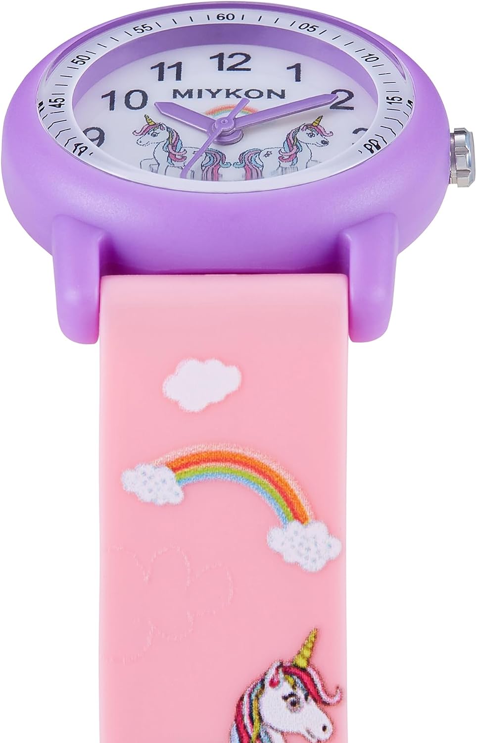 Relojes Miykon para niños y niñas - Regalo educativo de aprendizaje de la hora para niños de 3 a 15 años, bebés, preescolares y niños en edad escolar - Reloj analógico fácil de leer, correa de resina