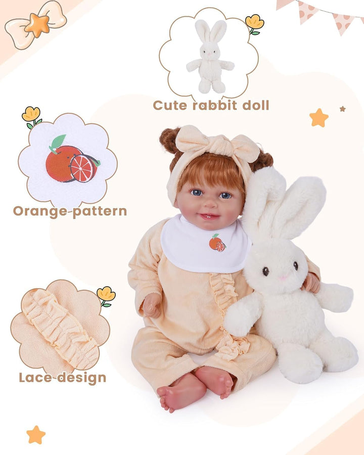 BABESIDE Juego de 8 piezas de ropa de muñeca Reborn con moisés para...