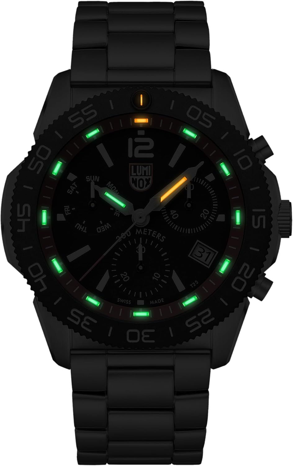 Luminox - Pacific Diver Chronograph - Reloj para Hombre - Reloj de buceo - Cuarzo Suizo - Resistente al agua 200 M - Cristal de zafiro - Acero inoxidable - Relojes para hombres - Hecho en Suiza