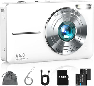 Cámara digital FHD 1080P para niños con zoom de 16X, tarjeta antivi...