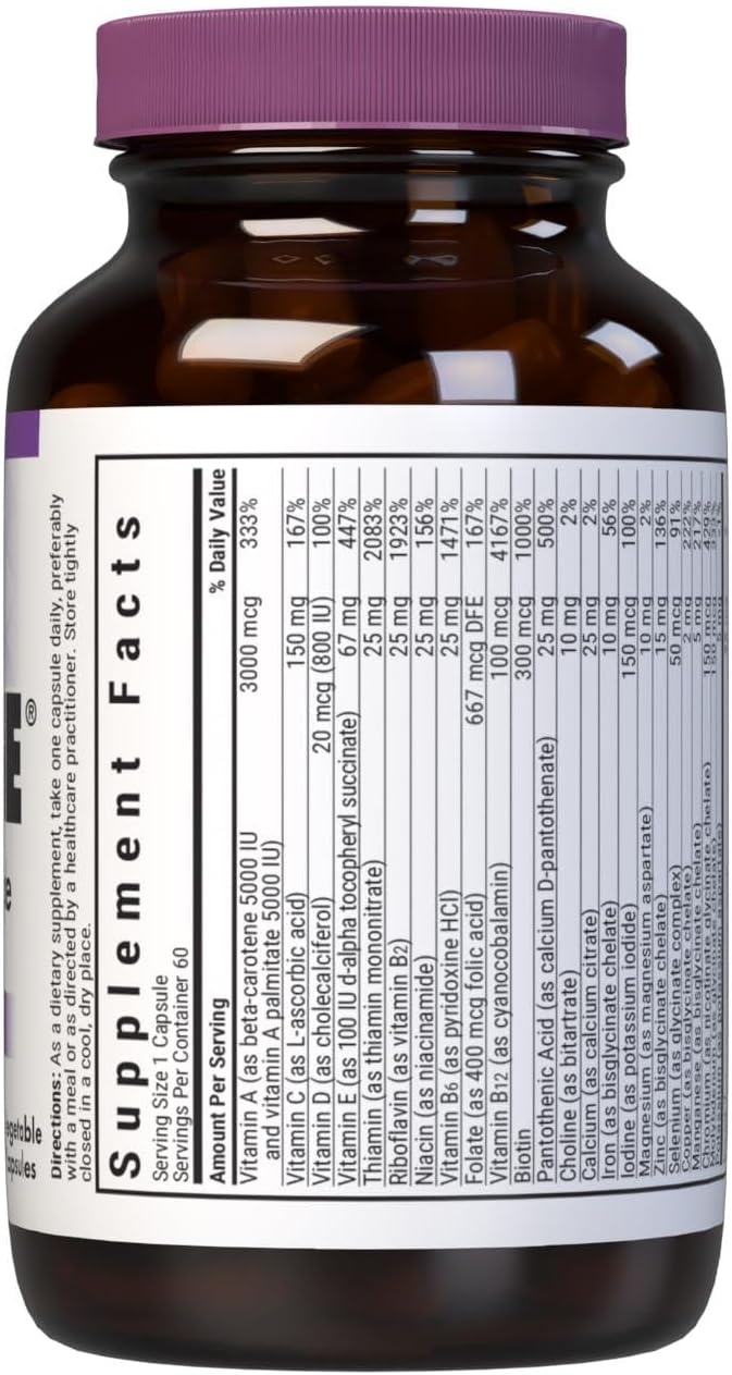 Bluebonnet Nutrition Mult One (con hierro), apoyo nutricional diari...
