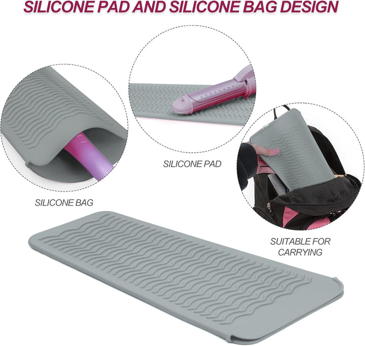 1 paquete de funda de silicona resistente al calor para alisador de...