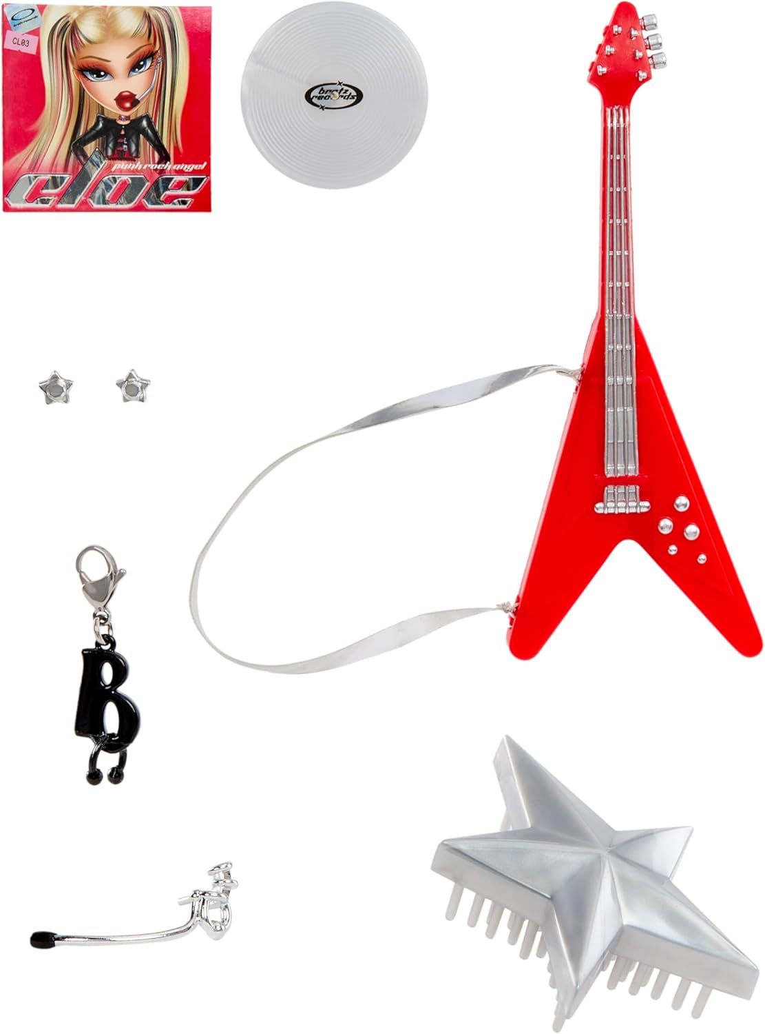 Bratz Pop Starz Cloe Muñeca de moda con accesorios y amuleto