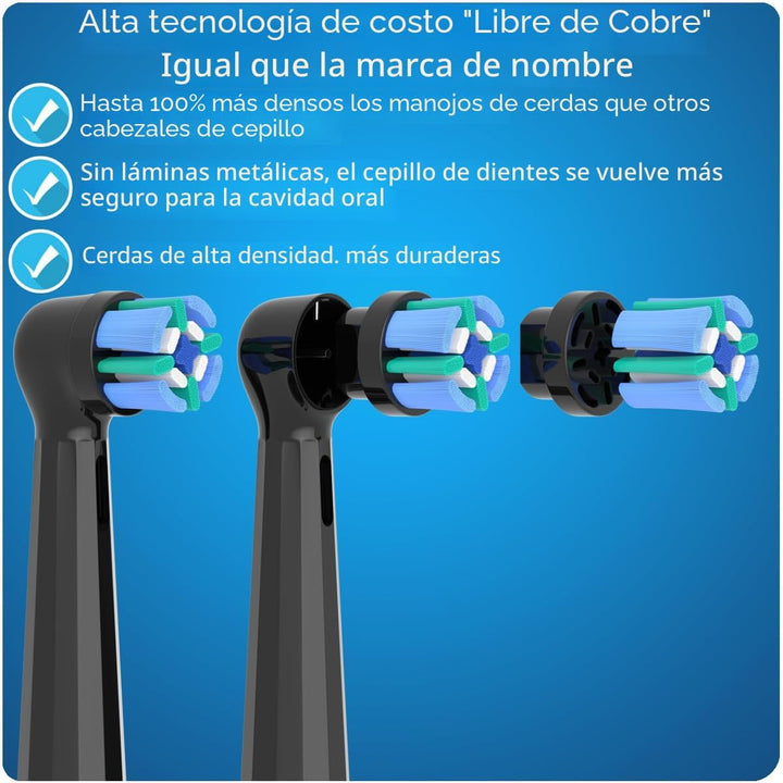 Paquete de 8 cabezales de cepillo de dientes de repuesto compatible...