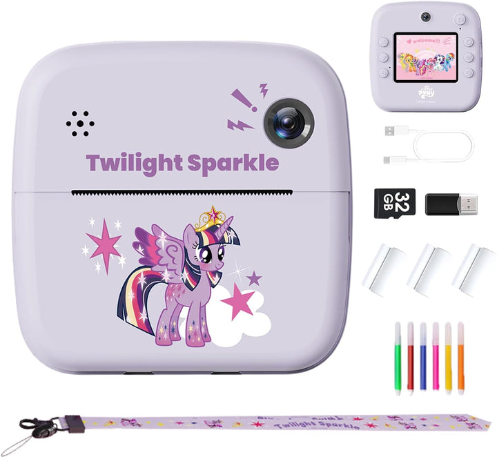 My Little Pony Rainbow Series - Cámara de impresión para niños, jug...