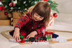 BRIO World - Tren de Vapor Navideño - Tren Operado a Batería - Motor de Vapor Motorizado de 27 Piezas para Pista de Madera con Luces y Vapor Apto para Niños - Juego Interactivo con Adelante/Atrás