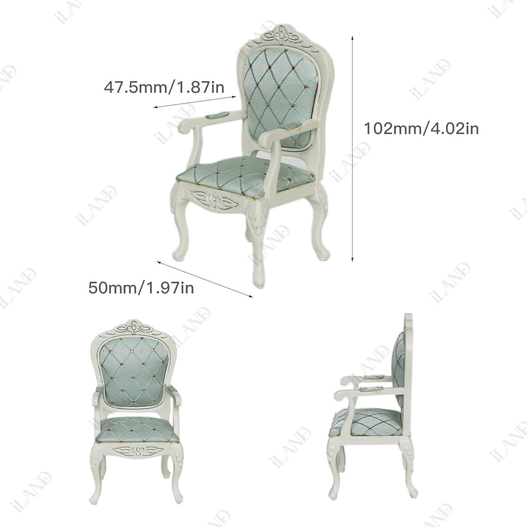 iLAND Juego de muebles de casa de muñecas victoriana, muebles y acc...