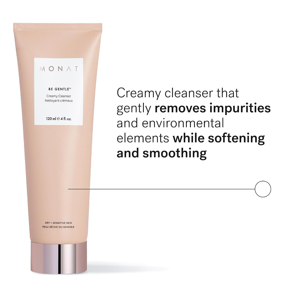 MONAT Be Gentle Creamy Cleanser - Limpiador facial suave que limpia...