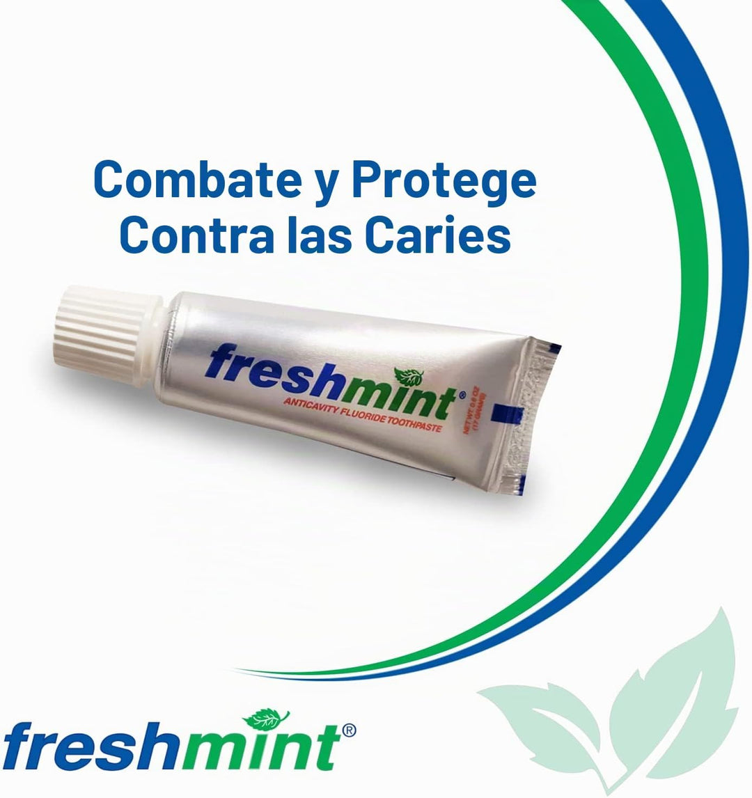 144 tubos de pasta dental con flúor anticaries Freshmint de 0.6 oz,...