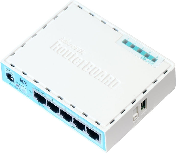Mikrotik hEX RB750Gr3 Router Gigabit Ethernet de 5 puertos