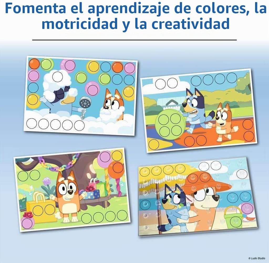 Ravensburger 22684 Bluey Colorino - Juego educativo de combinación de