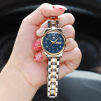 OLEVS Reloj de Lujo para Mujeres, Modo Pequeño de Muñeca, Acero Inoxidable, Reloj para Damas, Calendario