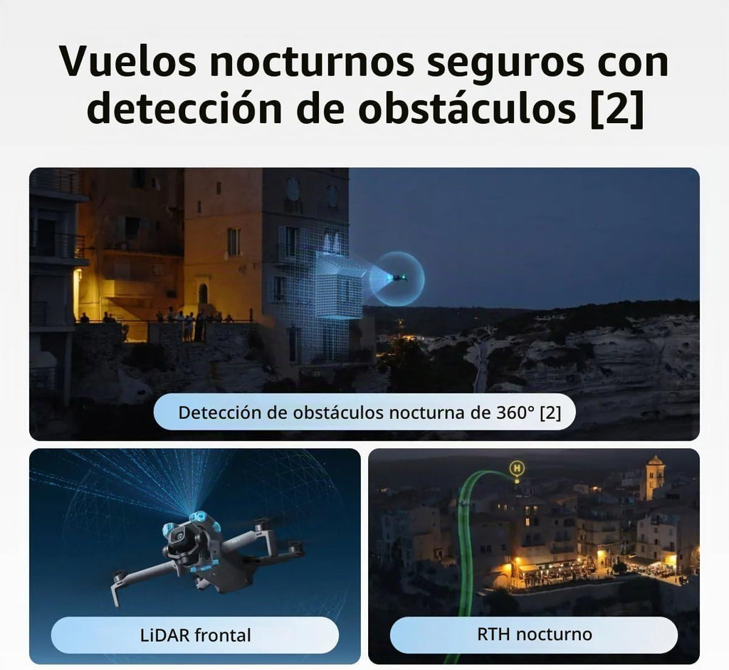 DJI Mini 5 Pro 4K Drone Bundle con RC 2, 4 baterías y accesorios