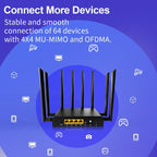 Wiflyer AX1800 4G LTE Router WiFi 6 Cat6, enrutador inalámbrico