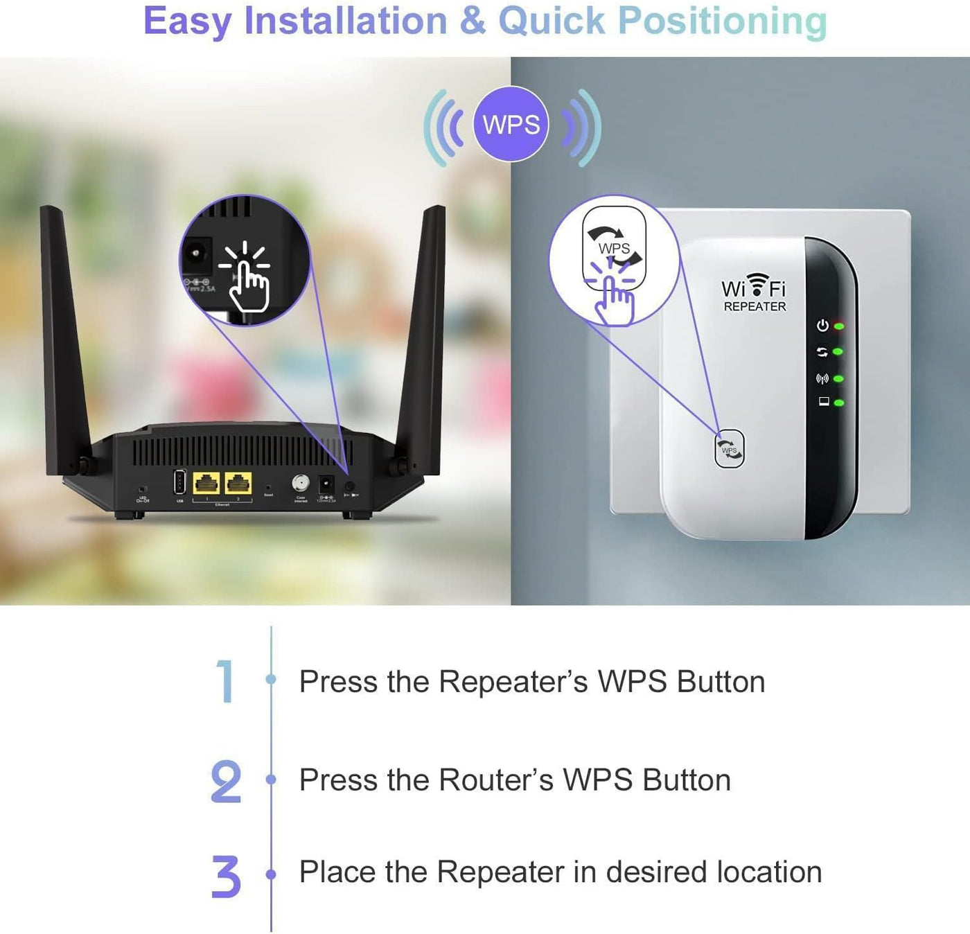 Extensor WiFi extensores WiFi amplificador de señal para