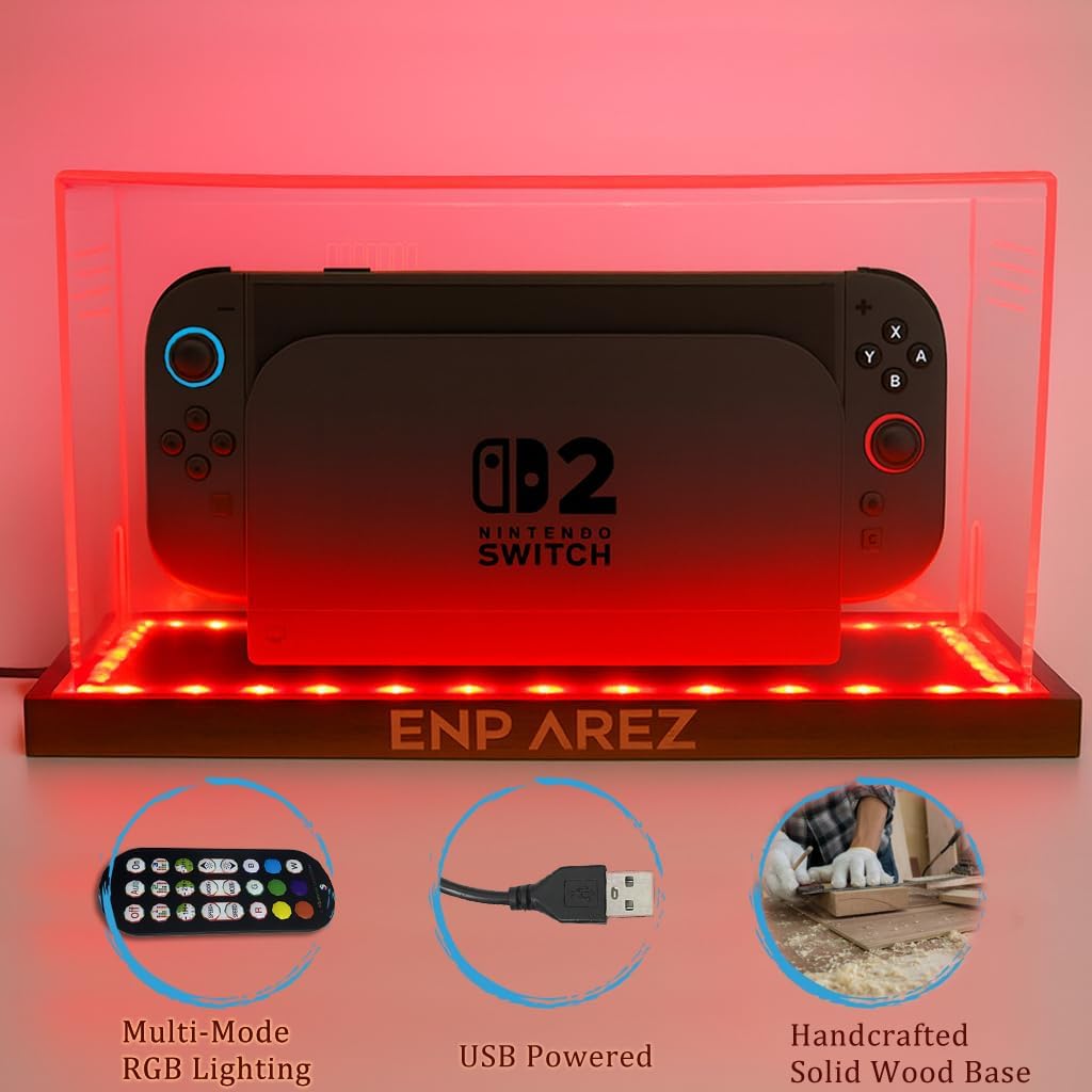 Cubierta antipolvo universal para Nintendo interruptor & interruptor 2 Dock con luz