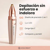 VG VOGCREST Recortador de Cejas y Facial: 2 en 1 Recargable para De...