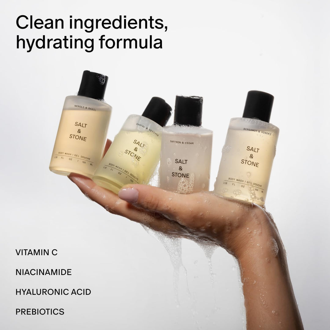 Salt &amp; Stone Body Wash Mini Discovery Set | Para mujeres y homb...