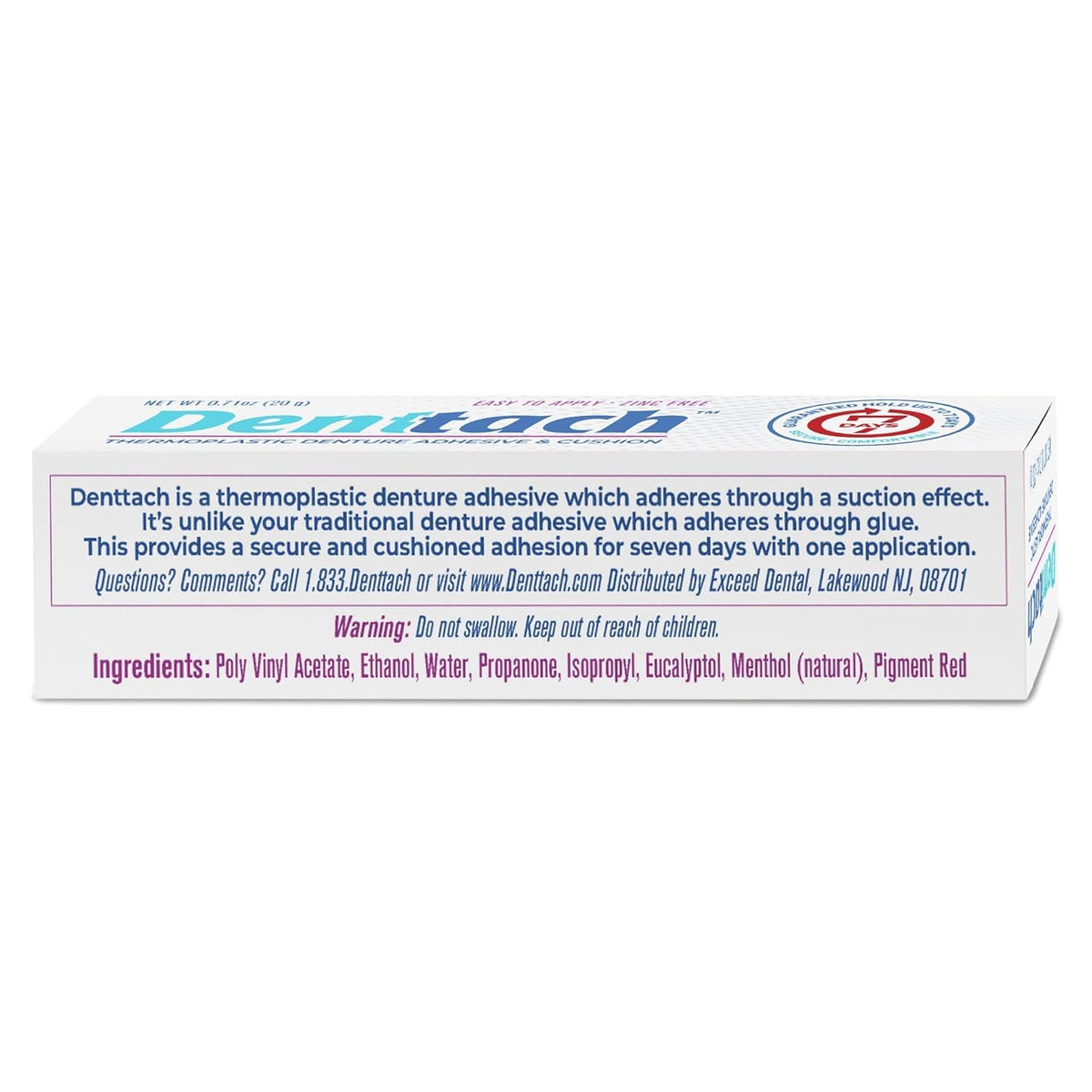 Adhesivo para dentaduras, Adhesivo termoplástico para dentaduras, C...
