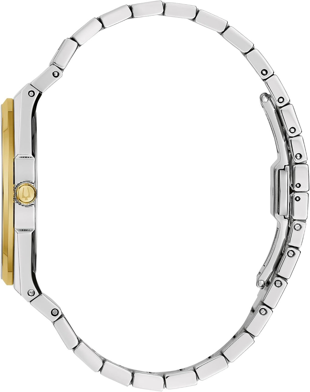 Reloj Bulova para Hombre Dress Classic de Cuarzo bicolor en Acero Inoxidable, Esfera con Patrón, 39 mm
