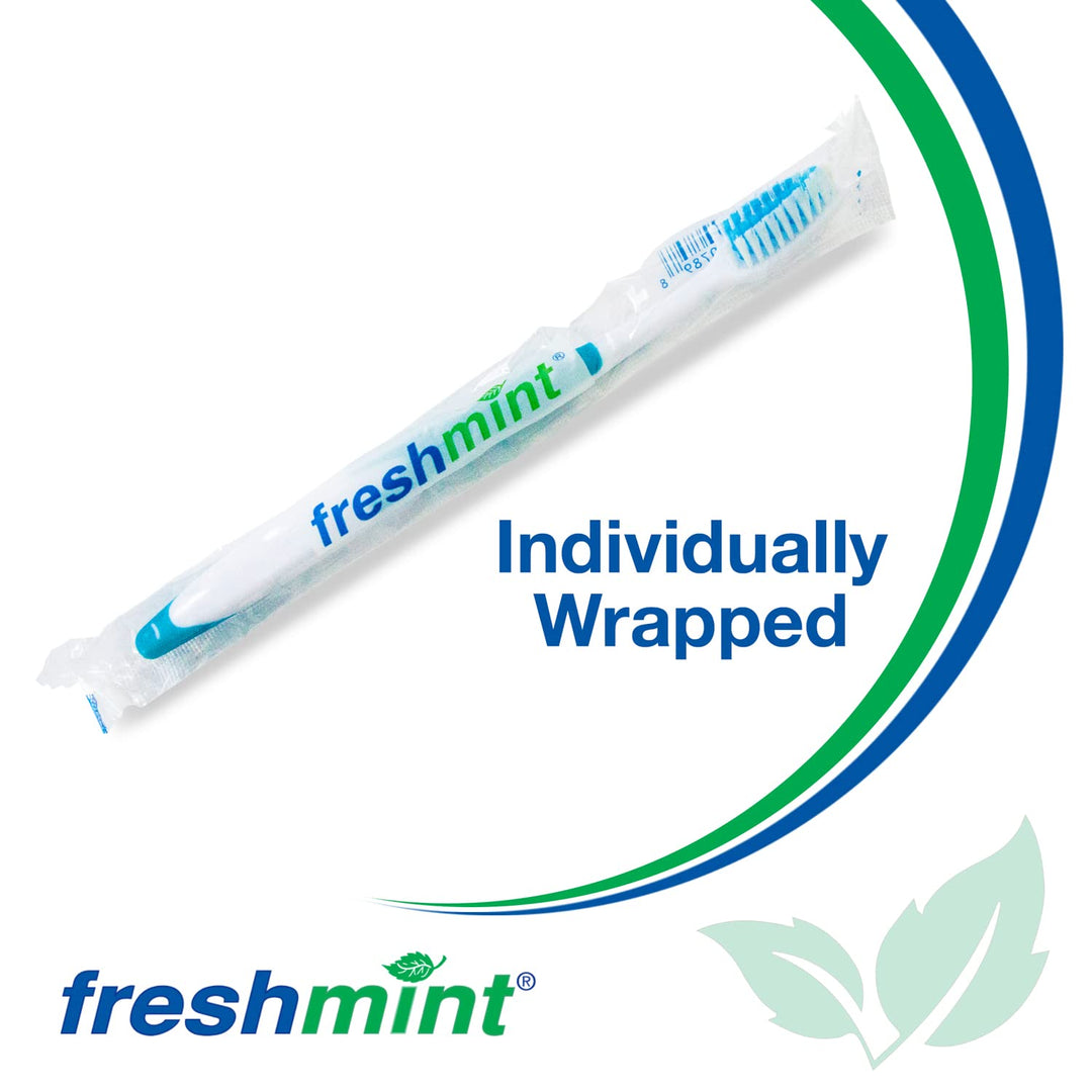 FRESHMINT Cepillos de dientes de alta calidad envueltos individualm...