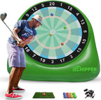 Swooc Games® - Bull Chipper™ | Dardos de golf gigantes (más de 6 pies de alto) con más de 10 juegos de golf | Juego de patio trasero con bomba de aire | Juego de patio para adultos | Diversión gigante