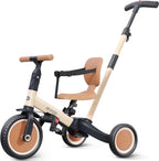newyoo - Triciclo para niños pequeños con mango de empuje para niños de 1 a 3 años, bicicleta para niños pequeños, regalo de cumpleaños y juguete para niños y niñas, triciclo para niños 5 en 1