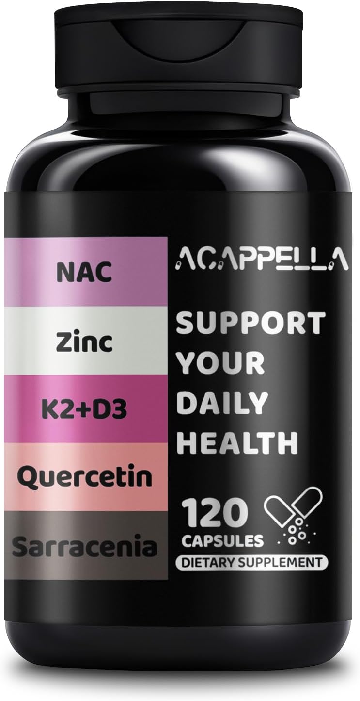 ACAPPELLA N-acetil cisteína vitamina D3 K2 Zinc Quercetina Sarracen...