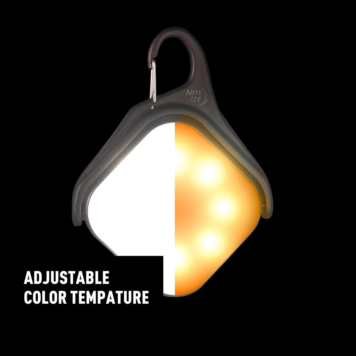Lámpara Nite Ize Radiant Revolve - Linterna solar recargable y solar, luz solar de alta calidad para accesorios de camping y equipo de mochilero, diseño resistente a la intemperie con cuerpo giratorio de 360