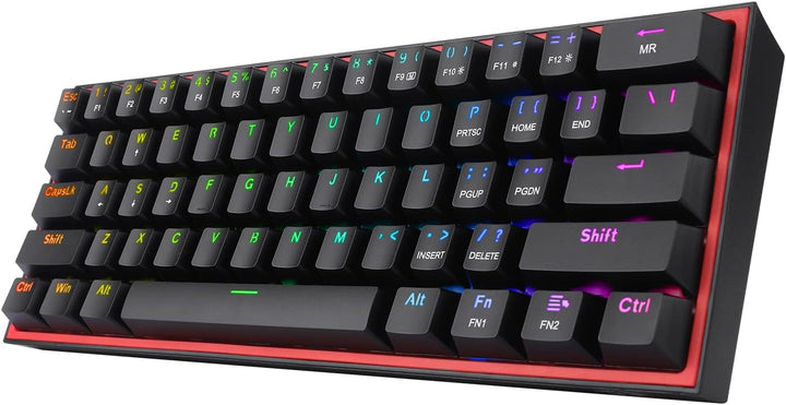 Redragon K617 Fizz - Teclado para juegos RGB 60% con cable, teclado...