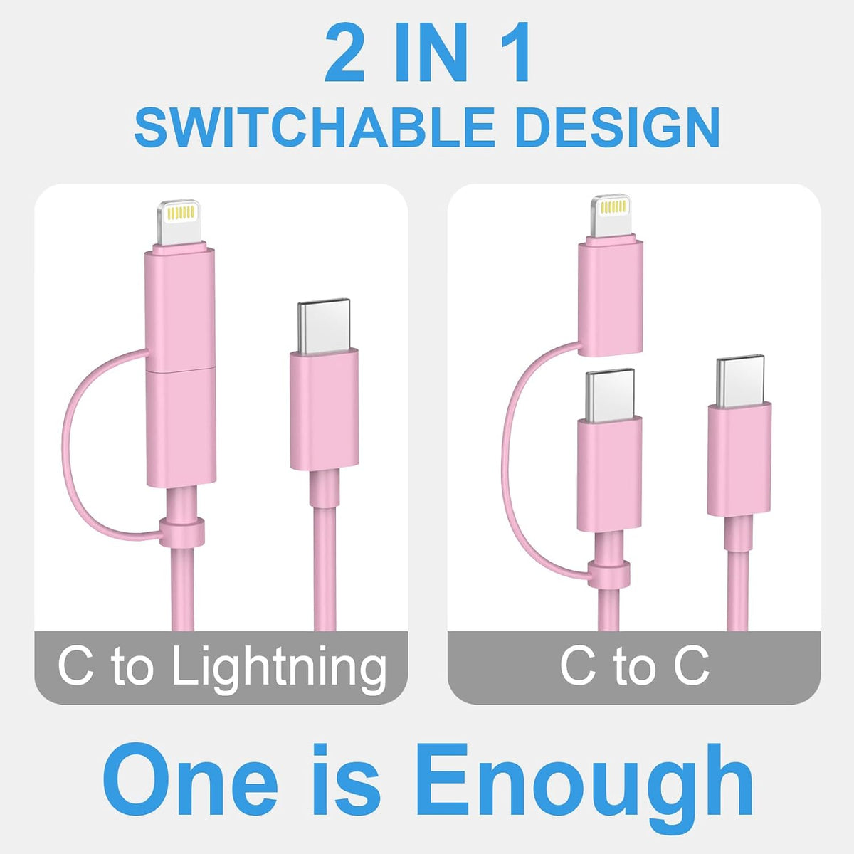 Cargador de carga rápida para iPhone 17, 16, 15, paquete de 3 cargadores USB C, cable Lightning de 6 pies y cable USB C tipo C para iPhone 17/17 Plus/17 Pro Max/Air/16/16 Plus/16 Max/15 Pro Max/14 Max
