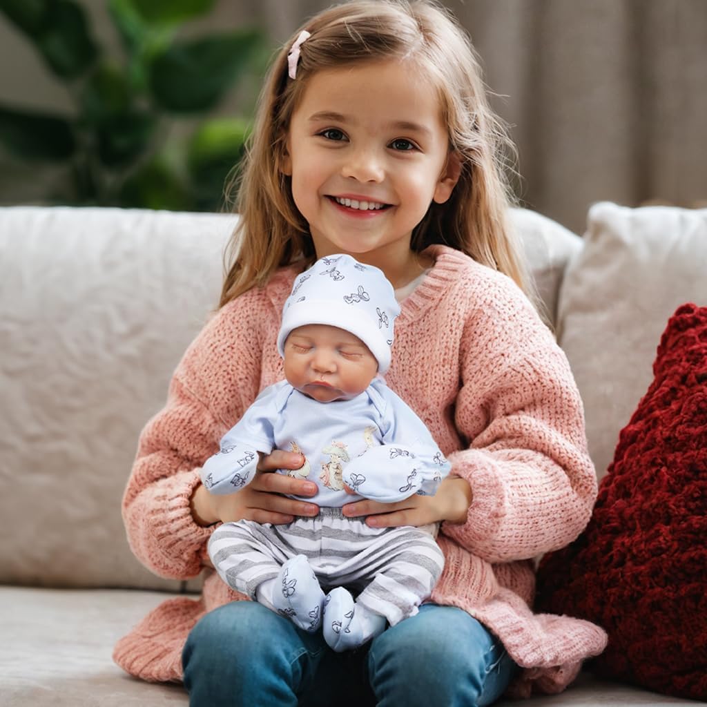 KSBD Muñecas Reborn Realistas Levi - Bebé Niño Durmiente de 18 Pulg...