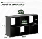 6 cubos organizadores de almacenamiento, estantería de cubos abierta