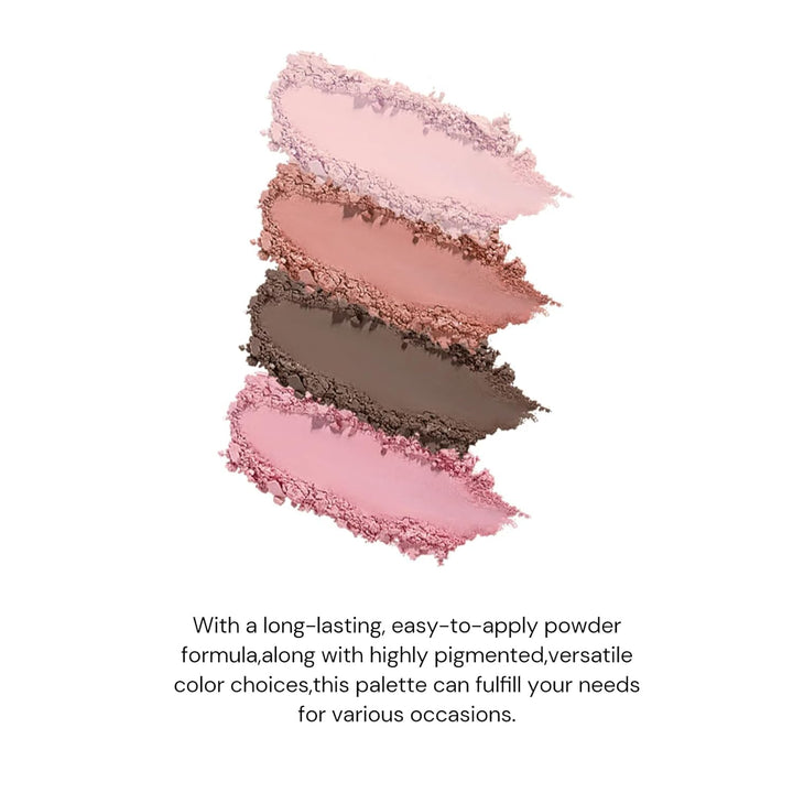 Flower Knows Swan Ballet Paleta de maquillaje de seis colores, pale...