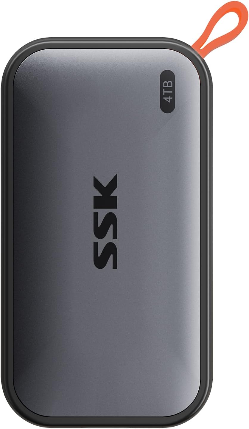 SSK Disco duro externo SSD de 4 TB \u2013 Unidad de estado sólido p...