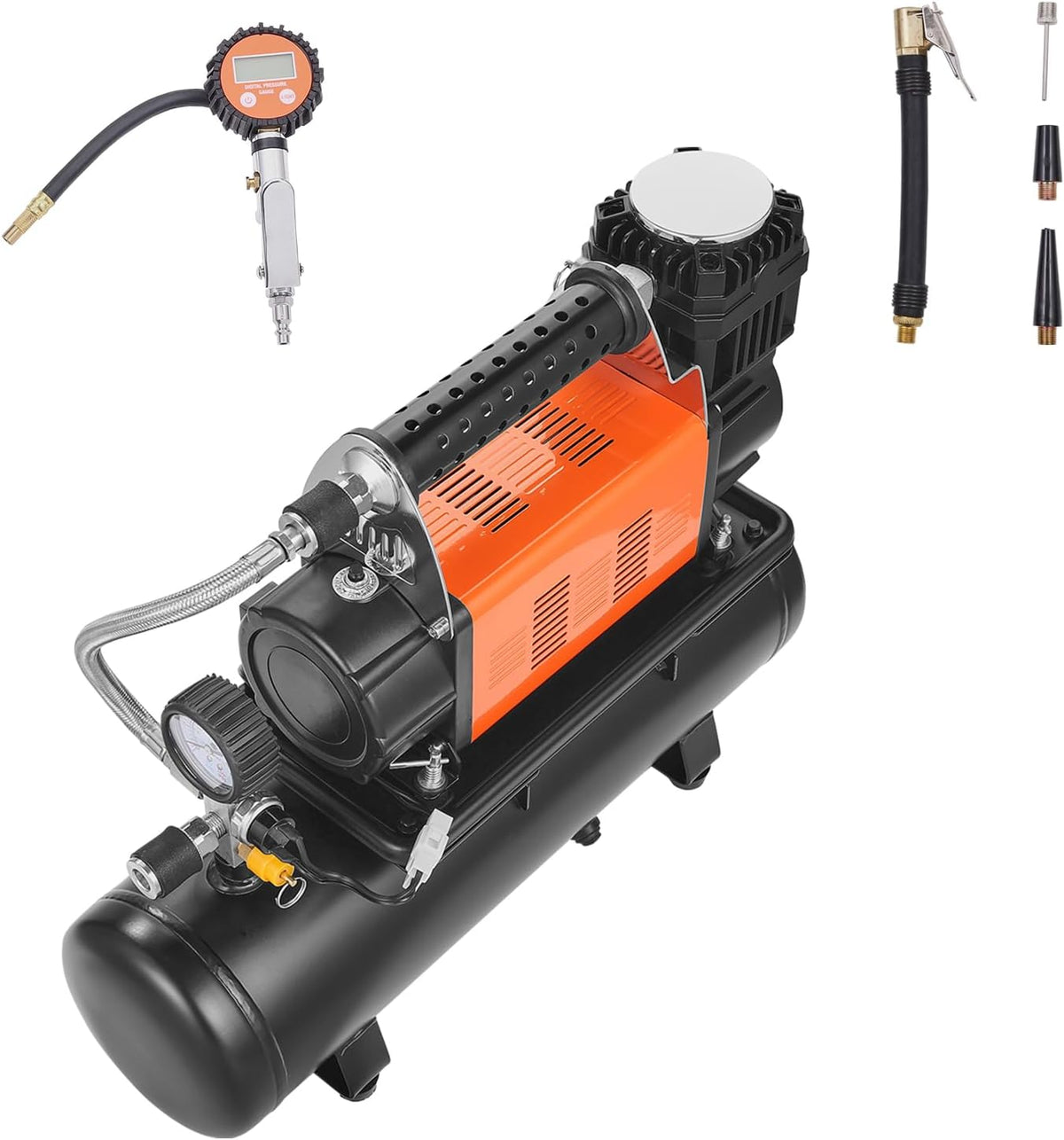 VEVOR Compresor de Aire de 12V de Alta Resistencia con Kit de Tanqu...