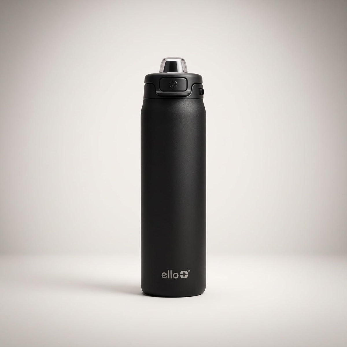 Ello Pop & Fill - Botella de agua aislada de acero inoxidable con tapa de llenado rápido, cierre a prueba de fugas, boquilla para sorber o beber, sin BPA, doble pared aislada al vacío para deportes