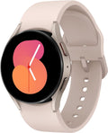 SAMSUNG Galaxy Watch 5 40 mm Bluetooth Smartwatch con seguimiento de cuerpo, salud, fitness y sueño, cristal de zafiro, seguimiento GPS mejorado, versión EE. UU., bisel de oro rosa con correa rosa