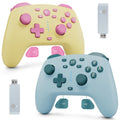 Controlador inalámbrico de conmutación para Switch/Switch 2/OLED/Lite (Amarillo+Azul Lago)