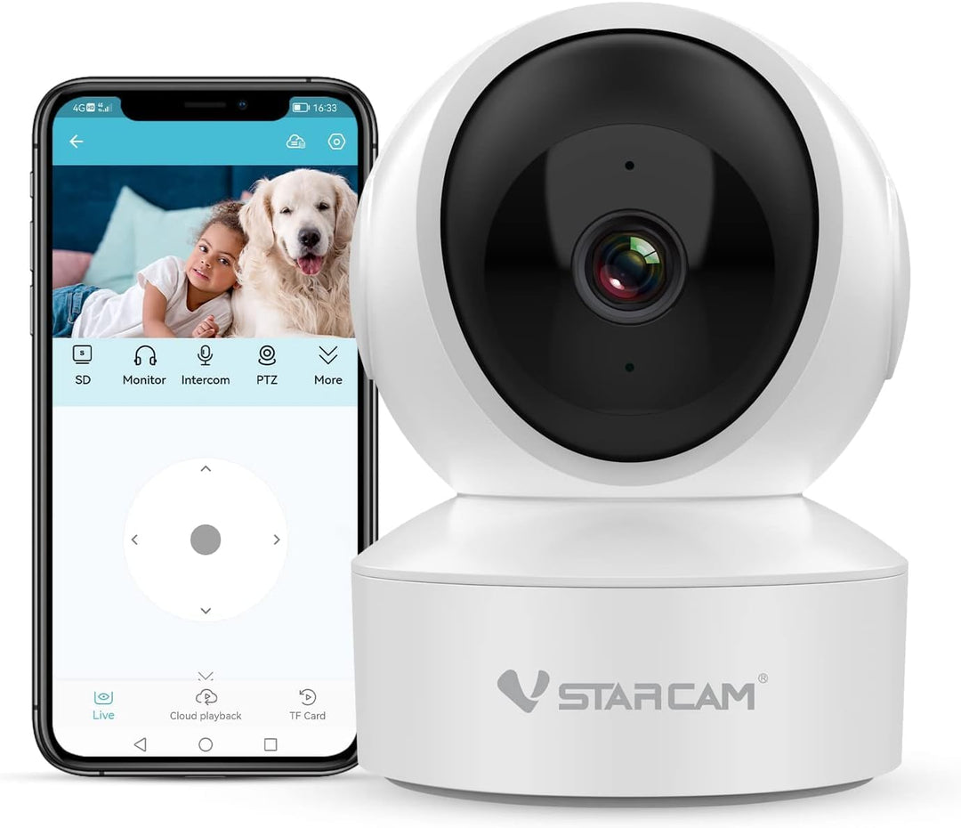 VSTARCAM Cámara de seguridad para interiores, cámara WiFi HD 1080P,...