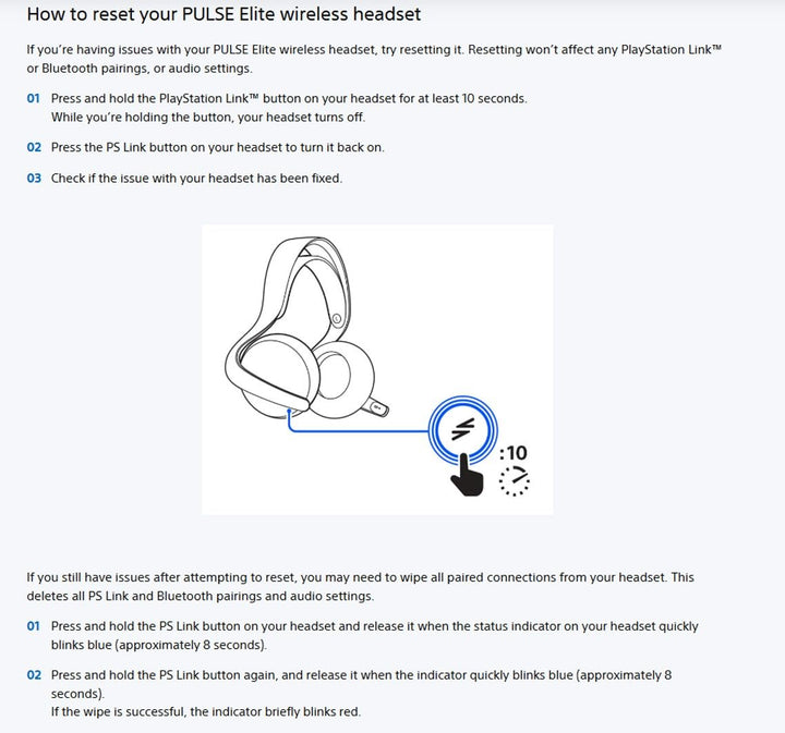 PlayStation Pulse Elite Wireless Headset