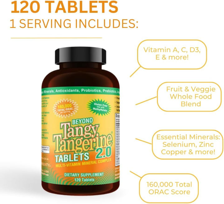 Youngevity Beyond Tangy Tangerine 2.0 Complejo multivitamínico y mi...