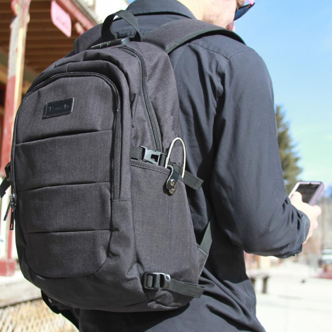 Tzowla, mochila para computadora portátil de viaje resistente al ag...